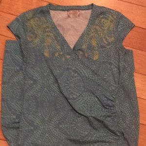 Athleta faux wrap midi dress size small